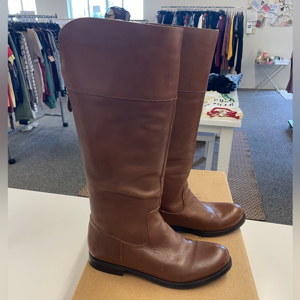 Brown Leather Knee-High Boots by Matisse- sz 7.5